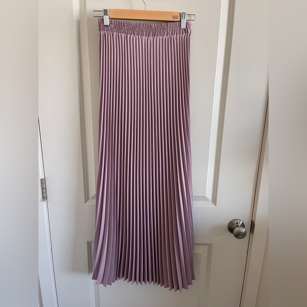 Pleated Purple Skirt
